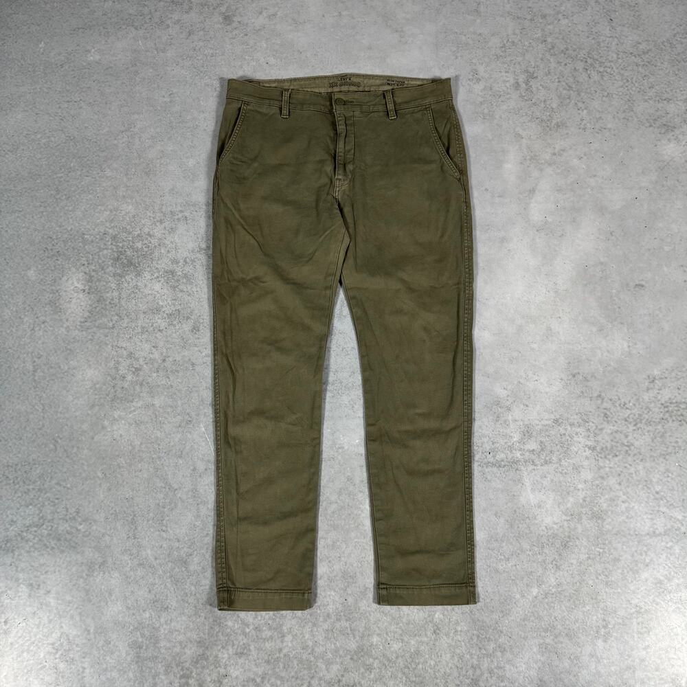 Levis XX Chino Slim Taper Pants Olive Green - Size: 34x30